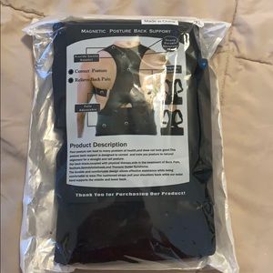 Magnetic posture back support